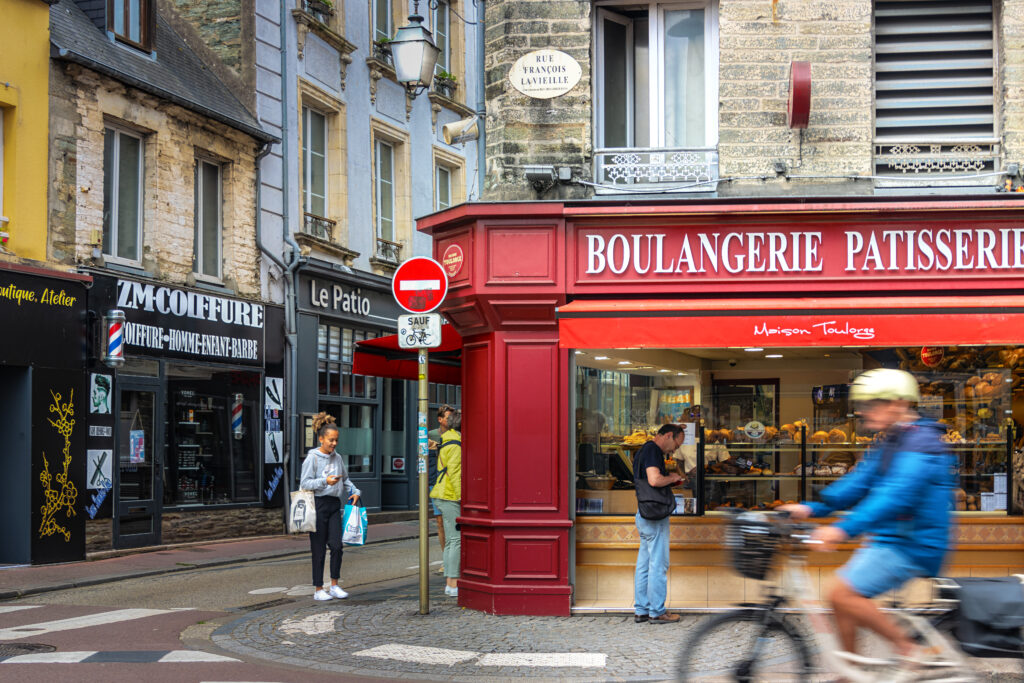 Kleine Bäckerei in Cherbourg