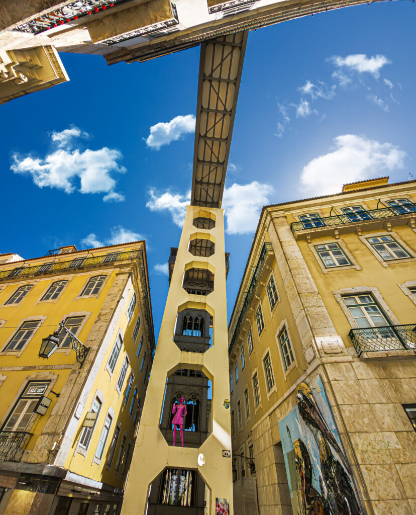 Aufzug "Elevador de Santa Justa"; Lissabon